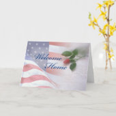 Welkom thuismilitaire dienst kaart (Gele Bloem)