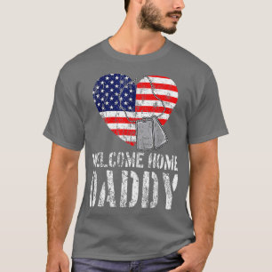Welkom thuisvader Veteran american Matching T-shirt