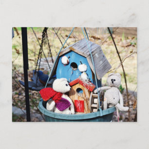 Welkom thuisvogels! briefkaart