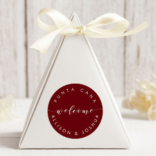 Welkom ticker-Labels voor Welkomstpakketten voor g Ronde Sticker