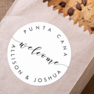 Welkom ticker-Labels voor Welkomstpakketten voor g Ronde Sticker