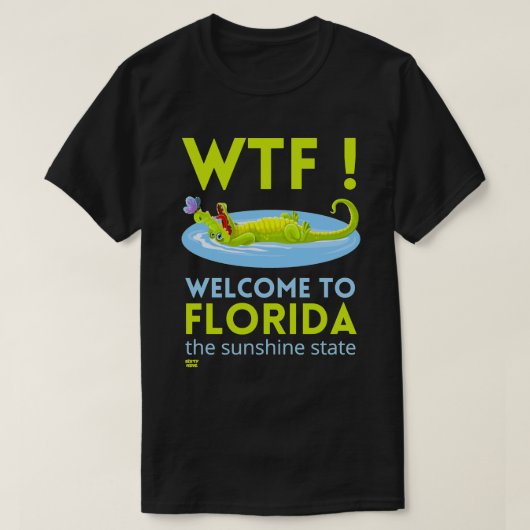 "WELKOM TO FLORIDA" grappig T-shirt (Design voorkant)