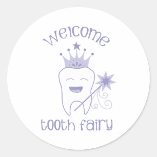 Welkom Tooth Fairy Ronde Sticker