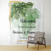 Welkom Trouw Tropisch Palm Tapijt Wandkleed (In situ)