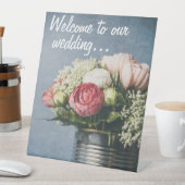 Welkom trouwbord... reclamebord met voetstuk (Insitu)