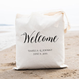 Welkom trouwcadeau tote bag