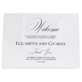 Welkom Trouwtassen Dank u Groot Cadeauzakje (Voorkant)