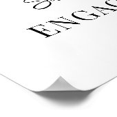 Welkom Verlovingsfeest Ze zei Ja Foto Custom Poster (Hoek)