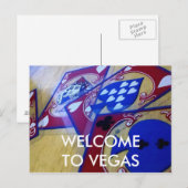 WELKOM VOOR VEGAS BRIEFKAART (Voorkant / Achterkant)