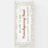 Welkom Vriendschap Diner Dankbaar Spandoek (Verticaal)