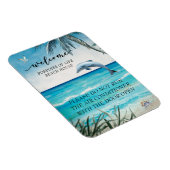 Welkom Waterverf Beach House Dolphin Magneet (Rechterzijde)