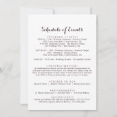 Welkom waterverf Fall Wedding-brief (Achterkant)