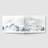 Welkom waterverf Mountain Scene Gastenboek (Volledig)