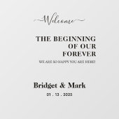 Welkom Wedding Mirror Decal Selfie Script Fonts (Vel)