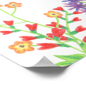 Welkom Wildbloemen Poster (Hoek)