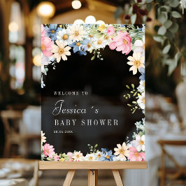 Welkom! Wildflower, Baby shower Acryl Bord