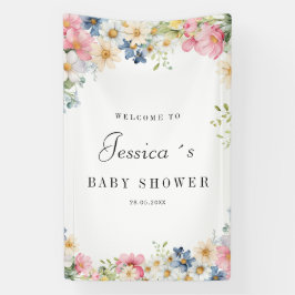 Welkom! Wildflower, Baby shower Spandoek