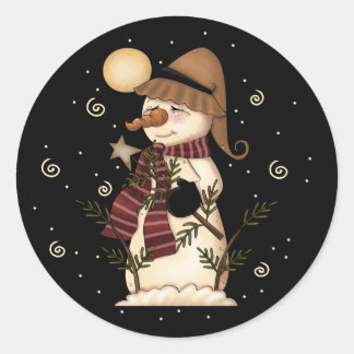 Welkom winter ronde sticker