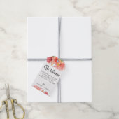Welkom Wispy Floral Weddenschap Cadeaulabel (Met Touw)