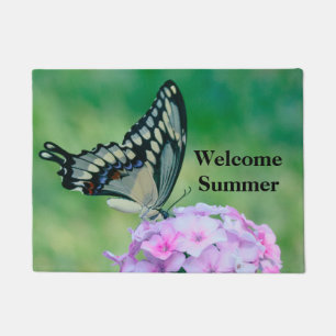 Welkom Zomer Vlinder Door Mat