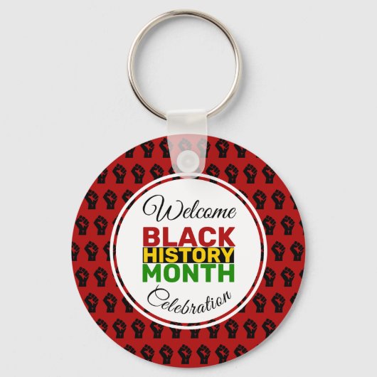Welkom ZWARTE MAAND Sleutelhanger (Voorkant)