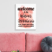 welkome aangepaste aanhalingstekens humor canvas afdruk (Insitu (Woonkamer))