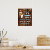 Welkome Baby shower Poster brouwerij (Keuken)