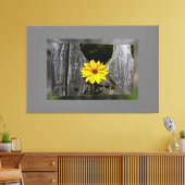 Welkome gele bloem canvas afdruk (Insitu (Woonkamer))