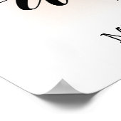 welkome moderne , stijlvolle foto van het script b poster (Hoek)