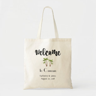 Welkome tas, bruiloft bestemming (aanpassen) tote bag