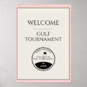 Welkomposter Damesgolftertornooi Poster (Voorkant)