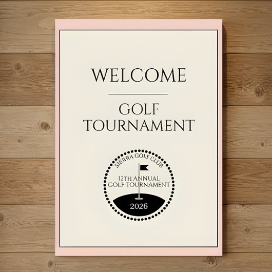 Welkomposter Damesgolftertornooi Poster