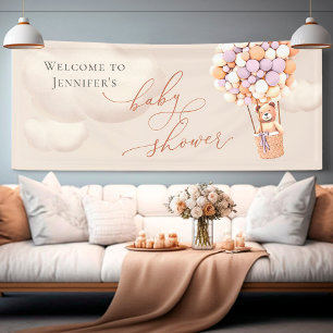 Welkomstbanner Beer Baby shower Spandoek