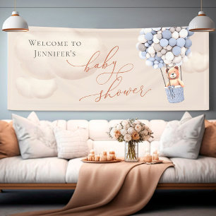 Welkomstbanner Beer Baby shower Spandoek