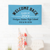 Welkomstbanner voor Reunion back Class Spandoek (Insitu)
