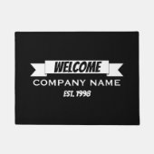 Welkomstbannerlint, bedrijfsnaam deurmat (Voorkant)