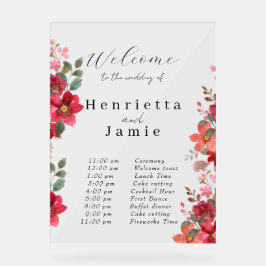 welkomstbord acryl bord