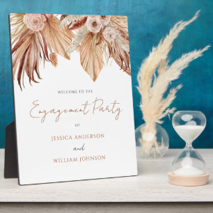 Welkomstbord van Bohemen Engagement Party Fotoplaat