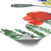 Welkomstbord van de Wildflower Memorial Service Poster (Hoek)