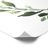 Welkomstbord van Foliage Greenery Poster (Hoek)