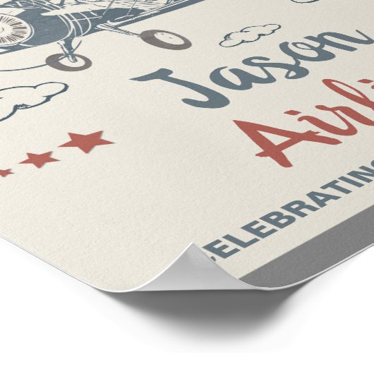 Welkomstbord van het vliegtuig - Poster van het v (Hoek)