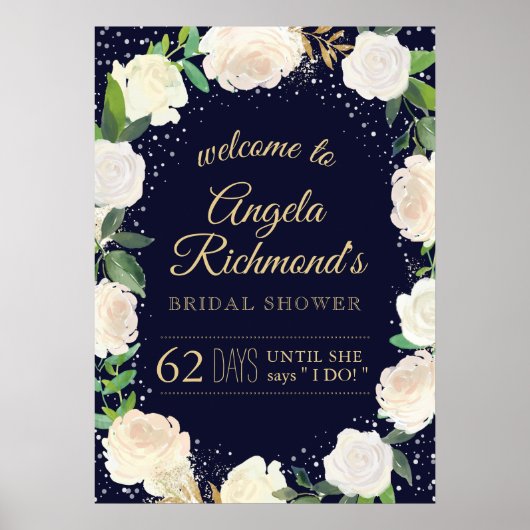 Welkomstbord van het Vrijgezellenfeest van de wint Poster (Voorkant)