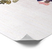 Welkomstbord voor bruiloft poster (Hoek)