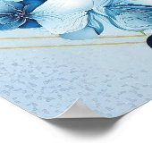 Welkomstbord voor bruiloft poster (Hoek)