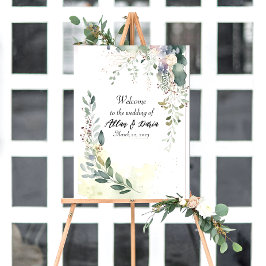 Welkomstbord voor bruiloft poster