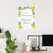 Welkomstbord voor Lemons Rehearsal Dinner Poster (Thuiskantoor)