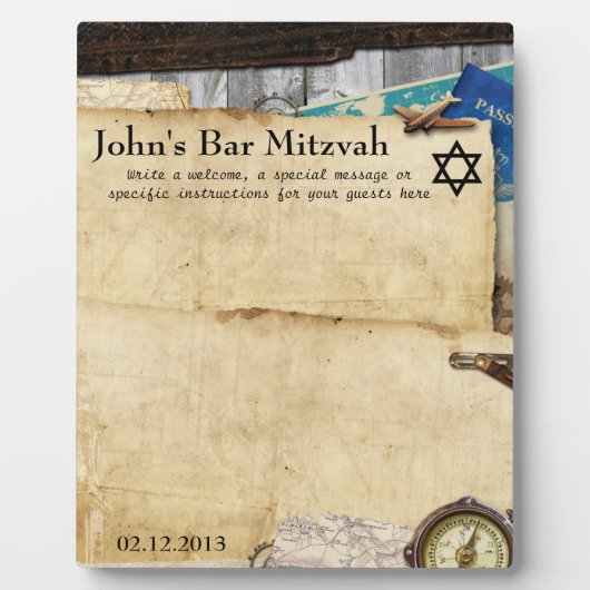  welkomstbord voor wereldreizen fotoplaat (Voorkant)