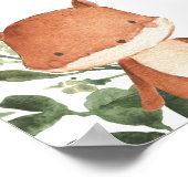 Welkomstbord Woodland Friends Baby shower Poster (Hoek)