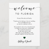 Welkomstbrief en Kaart van het weekend (Voorkant)