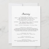 Welkomstbrief en reisroute voor bruiloften (Achterkant)